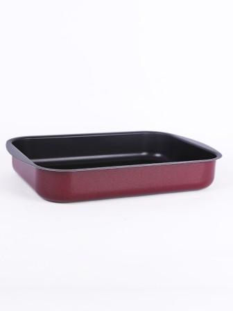 Противень Scovo EXPERT СЭ-049, 39,5 х 27 х 6,5 см, антипригарное покрытие, бордовый 