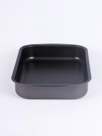 Противень Scovo DISCOVERY СД-049, 39,5 х 27 х 6,5 см, антипригарное покрытие, серый 