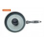 Сотейник 24 см с крышкой Scovo STONE PAN ST-021 с антипригарным покрытием