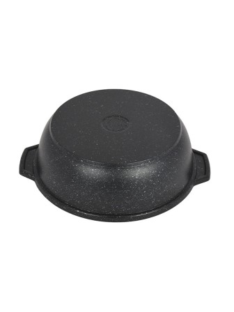 Кастрюля-жаровня Kukmara Мраморная жмт42а, 4 л, антипригарное покрытие