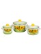 Набор кастрюль 408 Подсолнухи 1С408 (2л, 4л, 5.5л) конический