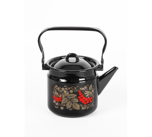 Чайник эмалированный  2 л, Стальэмаль 1с25с, Рябина черный