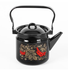 Чайник эмалированный  2 л, Стальэмаль 1с25с, Рябина черный
