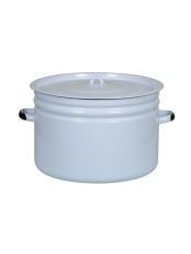 Бак эмалированный 24 л, Стальэмаль 2с29, без рисунка, серо-голубой