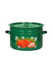 Бак эмалированный 24 л, Стальэмаль 1с29с, Клубника садовая, изумрудный