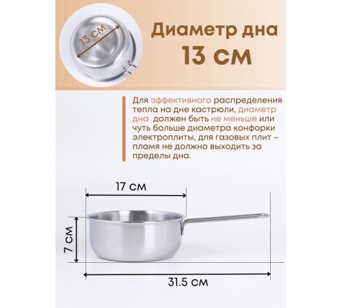 Ковш 1 л Амет Классика 1с639