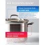 Кастрюля Амет Классика-Прима 5 л 1С741 с металлической крышкой