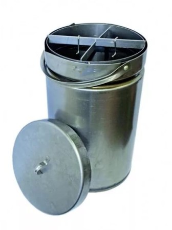 Коптильня для горячего копчения Чудо 18л, круглая