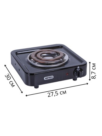 Электроплитка Мечта-111Т чёрная 1 конфорка 1.0 кВт