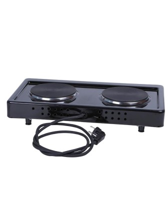 Электроплитка Мечта-211Ч чёрная 2-х конфорочная (2 закрытых ТЭНа, чугун) 