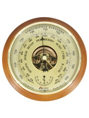 Барометр бытовой Утес БТК-СН16 шлифованное золото с открытым механизмом