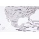 Большая скретч-карта мира True Map Plus Silver