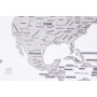Большая скретч-карта мира True Map Plus Silver