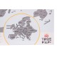 Большая скретч-карта мира True Map Plus Silver