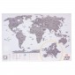 Большая скретч-карта мира True Map Plus Silver