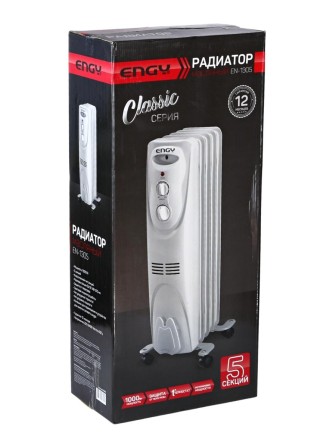 Масляный радиатор Engy EN-1305 (5 секций 1000 Вт)