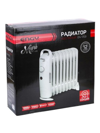 Масляный радиатор Engy EN-1709 Mini (9 секций 1000 Вт)