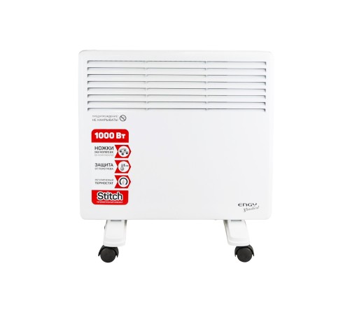 Обогреватель конвектор электрический ENGY EN-1000 Standard 1 кВт на колёсиках, термостат