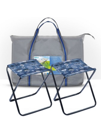 Набор НПС джинс из 2-х походных стульев в сумке 