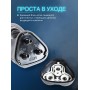 Бритва электрическая для лица Бердск 3340М от сети, 3-х ножевая, триммер