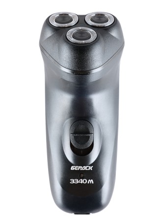 Бритва электрическая для лица Бердск 3340М от сети, 3-х ножевая, триммер