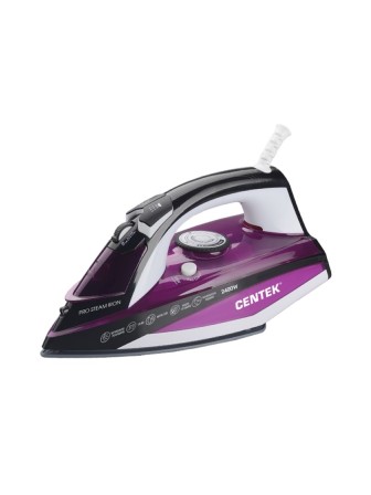 Утюг Centek CT-2344 Violet, 2400 Вт, вертикальный пар