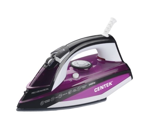 Утюг Centek CT-2344 Violet, 2400 Вт, вертикальный пар