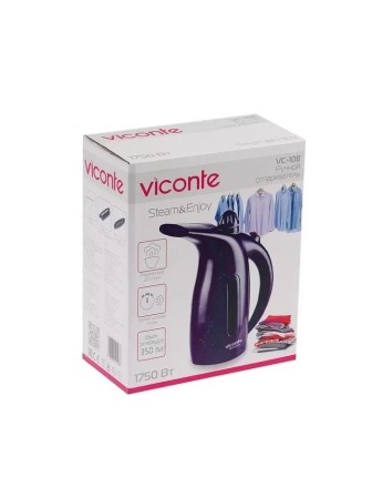 Отпариватель VICONTE VC-108 фиолетовый,1750 Вт,20 г/мин,350 мл