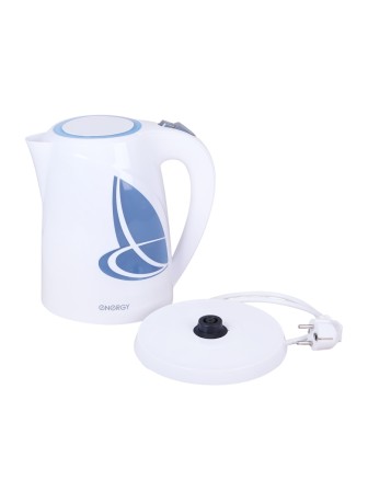Чайник электрический 1,8 л ENERGY E-211 белый с голубым