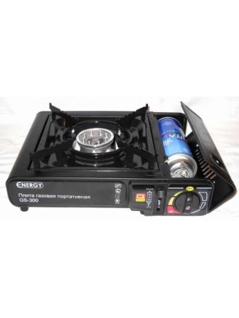 Плитка газовая ENERGY GS-300 походная под газовый баллон 0,22 л