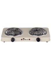 Плита настольная электрическая ВАСИЛИСА ВА-902, 2 конфорки, бежевая