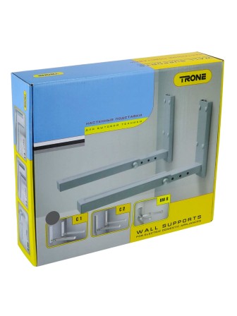 Кронштейн TRONE С-1 под СВЧ серебро, до 40 кг