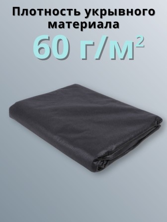 Укрывной материал Спанбонд 60 Премиум 3,2х10 м черный