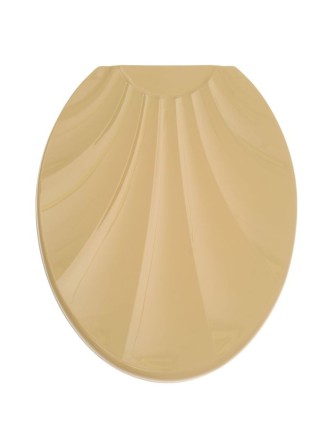 Сиденье для унитаза жесткое Ракушка бежевый РП-812