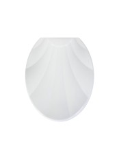 Сиденье для унитаза жесткое Ракушка белый цвет РП-812