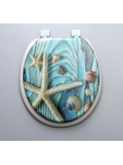 Сиденье для унитаза мягкое серое с рисунком (в ассортименте)