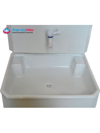 Умывальник наливной с тумбой Чистюля, белый, пластиковая мойка (без ЭВН)