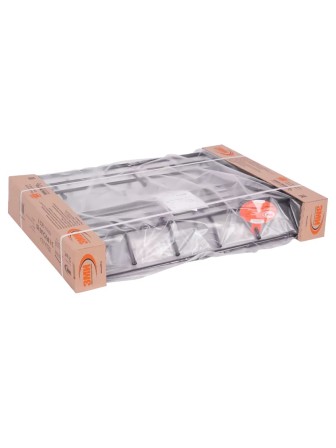 Вешалка 2-х ярусная 80 см с полкой черная, 9 крючков