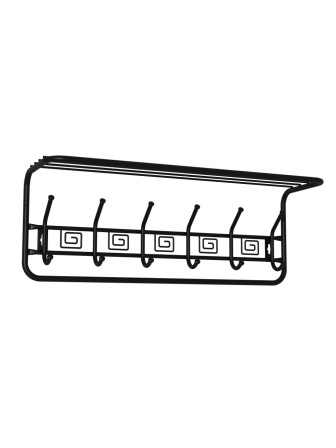 Вешалка Ажур 80 с полкой, цвет медный антик, 73х22х26.5 см