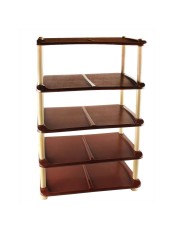 Полка для обуви Сафир РП-511 4 секции, коричневая