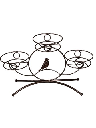 Подставка под цветы "Камелия 3" на 3 горшка, цвет медный