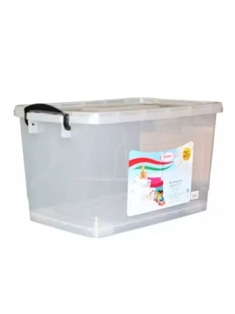 Контейнер для хранения 35 л. прозрачный на колесах РП-117