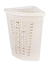 Корзина для белья угловая М1364, 45 л, слоновая кость