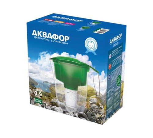 Фильтр кувшин Аквафор Гарри красный 3,9 л