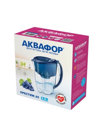 Кувшин с фильтром для воды Аквафор Престиж А5 белый 2,8 л
