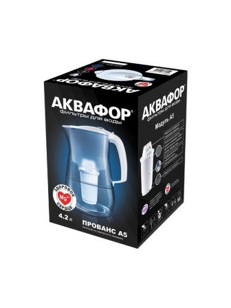 Кувшин с фильтром для воды Аквафор Прованс белый 4,2 л