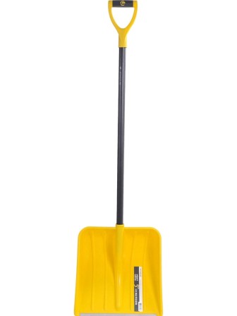 Лопата снеговая пластиковая Эксперт Варяг с метал. черенком, 400х400 мм
