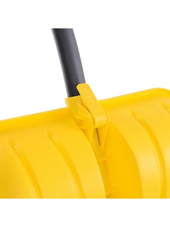 Лопата снеговая пластиковая Эксперт Варяг с метал. черенком, 400х400 мм