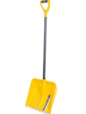 Лопата снеговая пластиковая Эксперт Варяг с метал. черенком, 400х400 мм