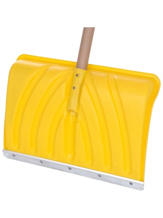 Лопата снеговая пластиковая Эксперт Норд  с деревян. черенком, 450х330 мм